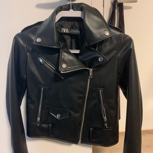 Zara leather jacket